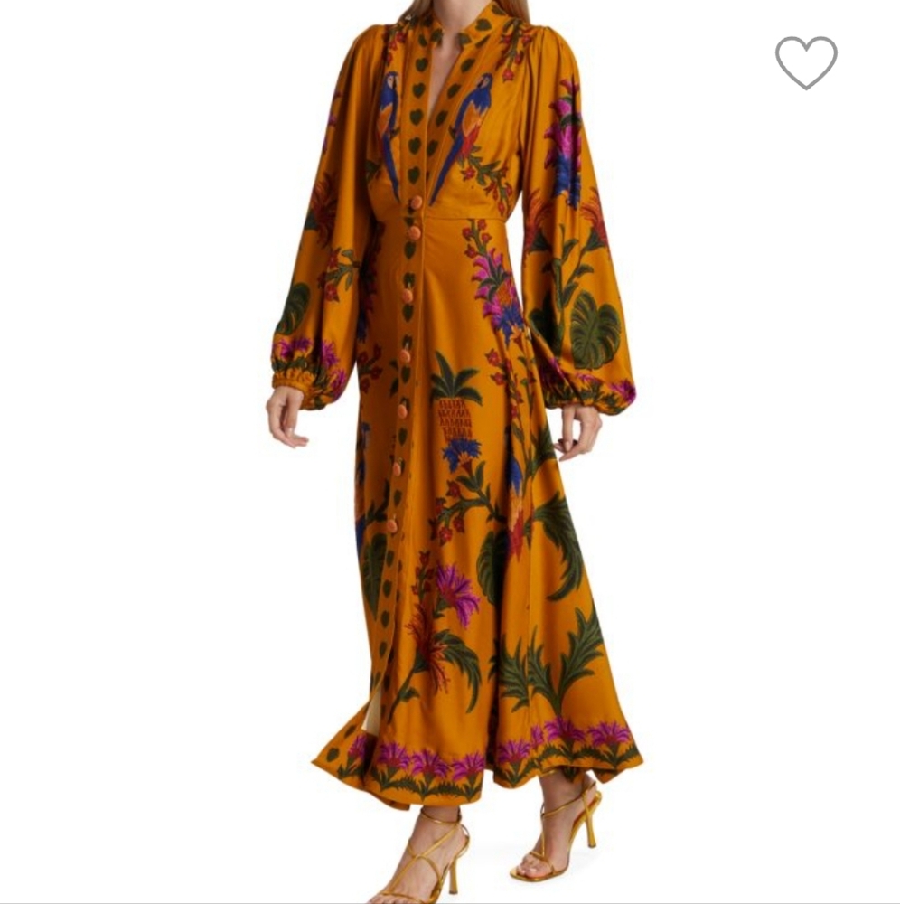 Farm RioTropical Tapestry Maxi Dress NWT